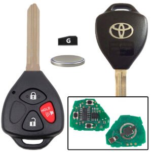Llave Control Remoto Chip G B41TA 433Mhz para Toyota Hilux años 2011 al 2015