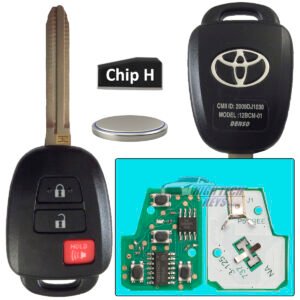 Llave Control Remoto Chip H HYQ12BDM para Toyota Prius C años 2012 al 2016