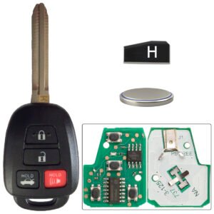 Llave Control Remoto GQ4-52T Chip H para Toyota Rav4 Highlander Sequoia